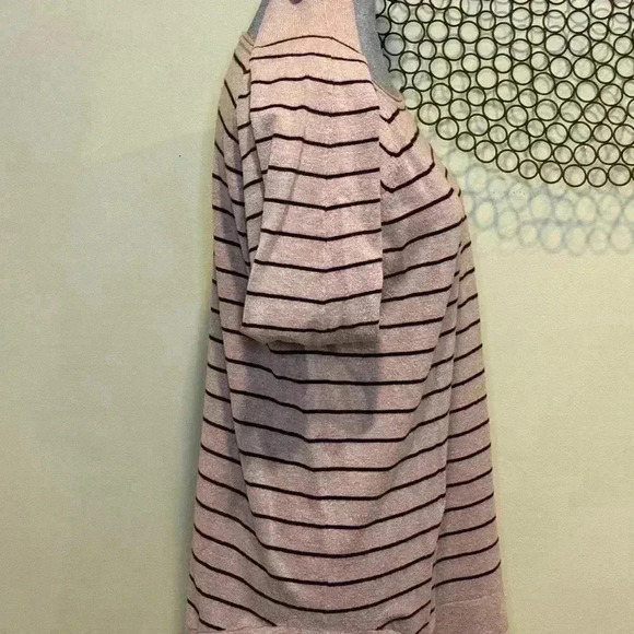 Pink Clover - Long-sleeved sweater tan with black stripes - Size XL - Picture 2 of 4